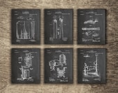 Blacksmith Tongs, Blacksmith Forge, Blacksmith Vise, Blacksmith Wall Decor, Metallurgy Art, Metal Working Set of 6 Prints, INSTANT DOWNLOAD