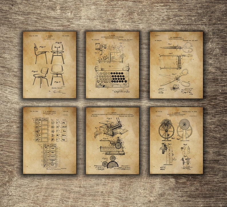 Vintage Office Decor Office Wall Decor Type Writing Machine Etsy