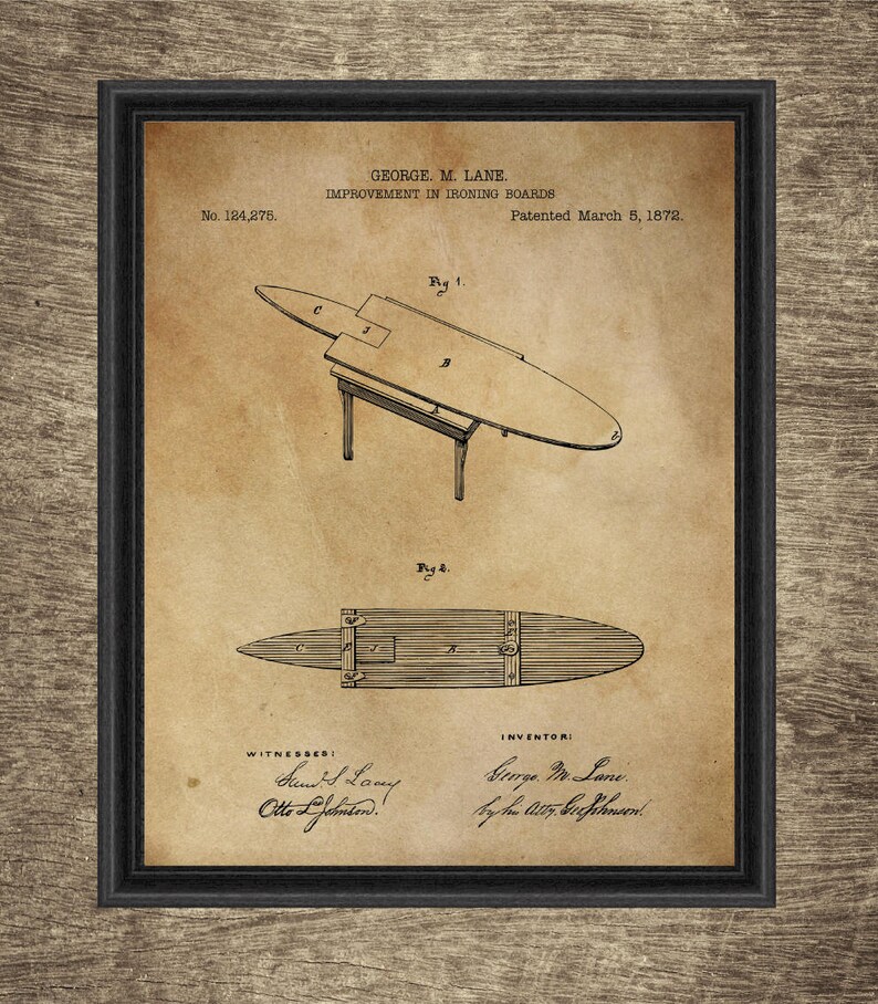 Vintage lavandería de la patente de la patente impresión | Etsy