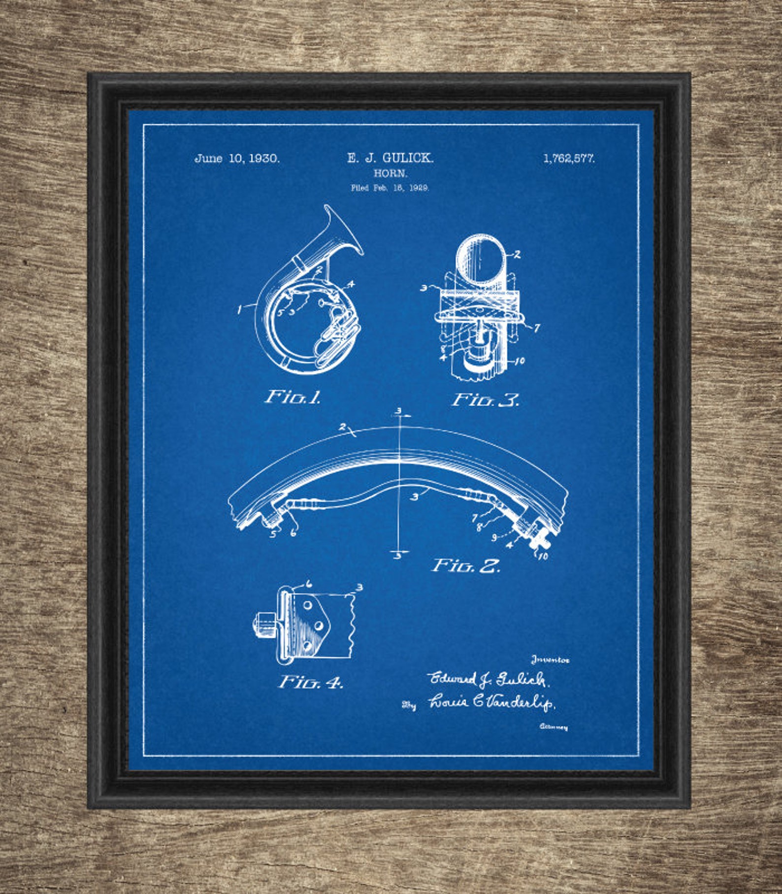 Music Instruments Patent Set of 6 Prints Music Instruments | Etsy