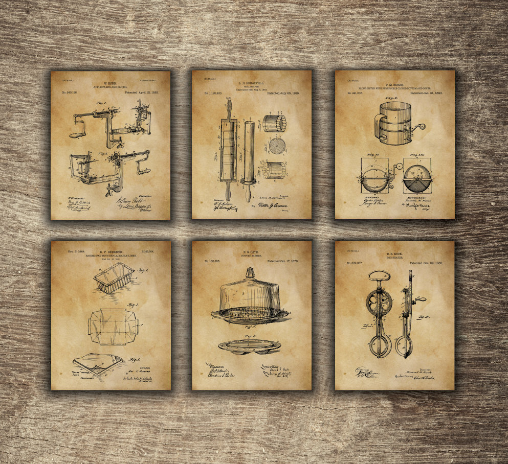 Vintage Cooking Decor Kitchen Wall Art Vintage Dining Room Etsy