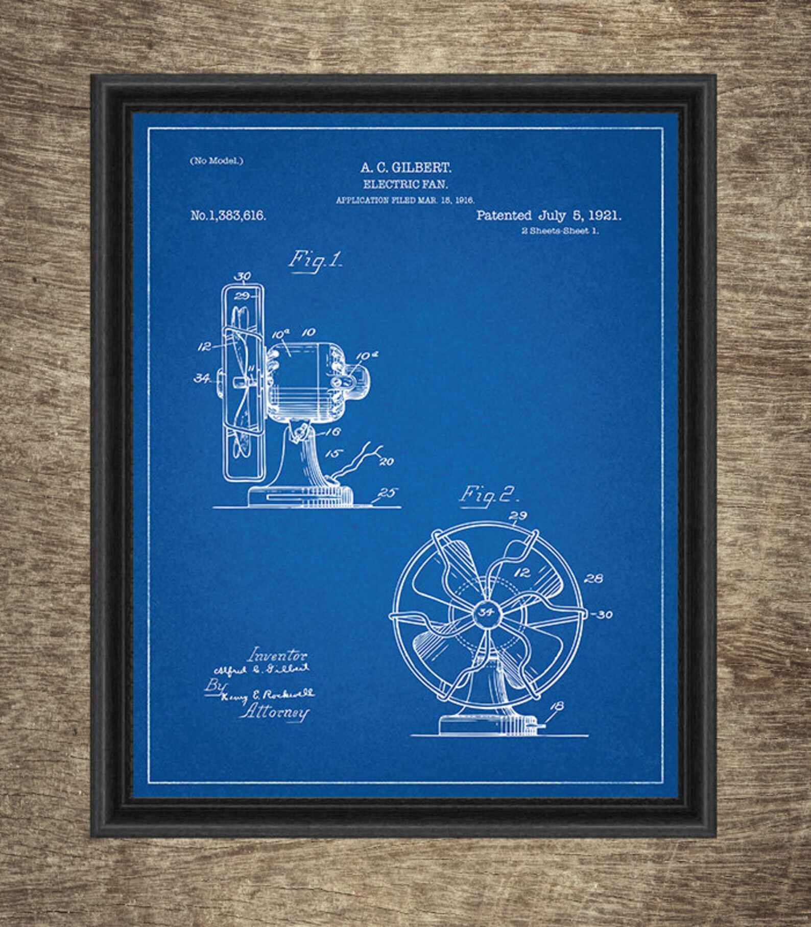Fan Blueprint Poster Blueprint Wall Decor Blueprint Art Etsy