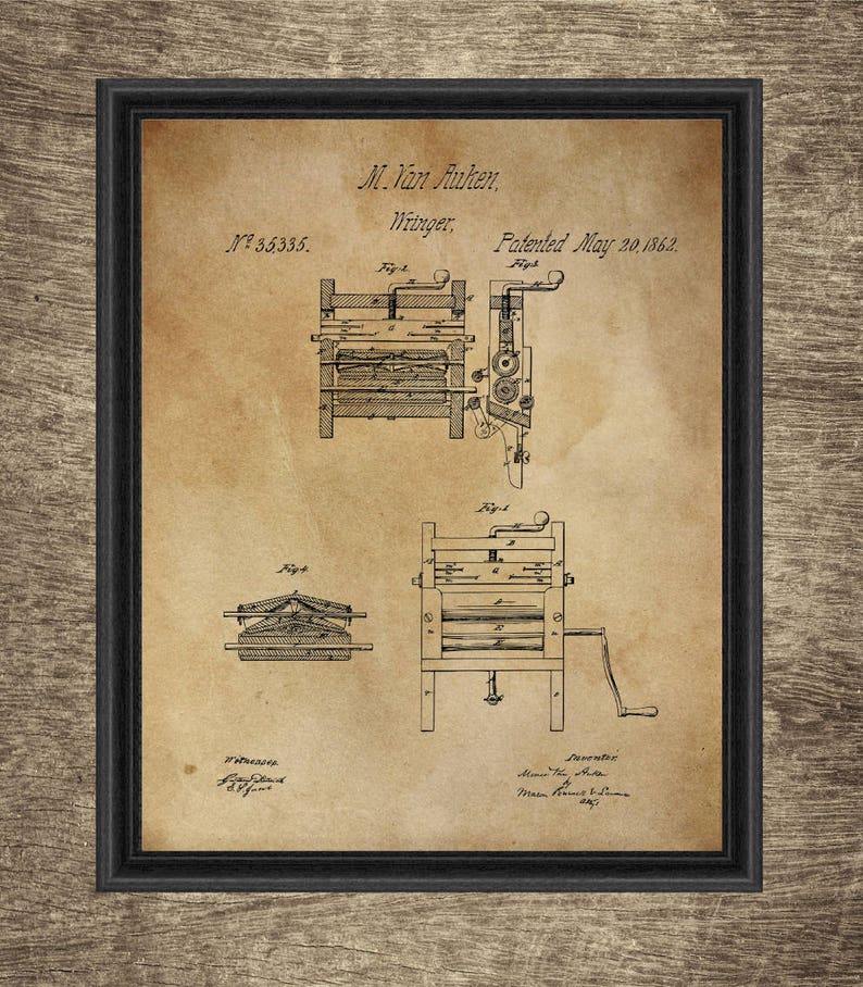 Vintage Laundry Room Patent Prints Laundry Room Decor Etsy Ireland