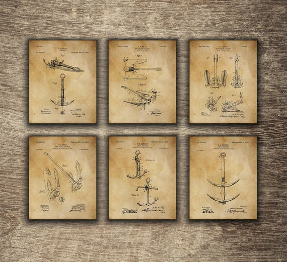 Vintage Nautical Prints, Nautical Wall Decor, Sailing Decor