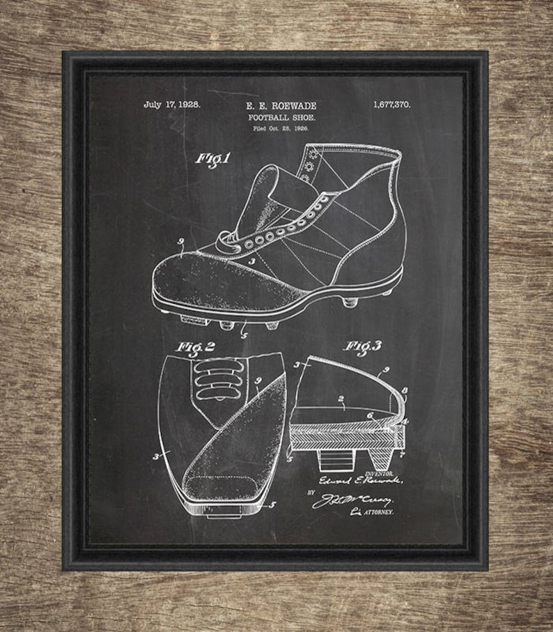 Football Wall Art Set of 6 Prints Football Wall Decor Etsy