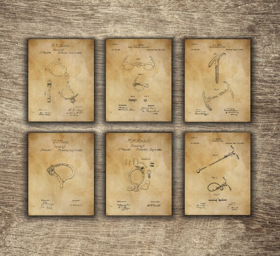 Vintage Police Decor Set 6 Posters Wall Art - Police Wall Decor Vintage Police Decor Set 6 Posters Wall Art - Police Wall Decor