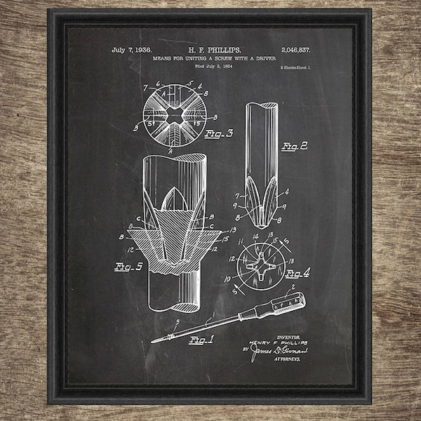 Screw Driver Print, Screw Driver Poster, Screw Driver Wall Art, Tool Art, Tool Wall Art, Tool Print, Garage Decor Set of 4 INSTANT DOWNLOAD