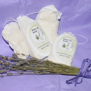 Lavender Bath Tea, Single Use Bags 4-pack image 1