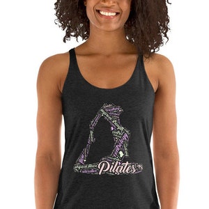 Pilates Womens Racerback Tank - Pilates Gift for Her - Pilates Racerback Tank - Pilates Clothes – Pilates Clothing - Pilates Tank Top