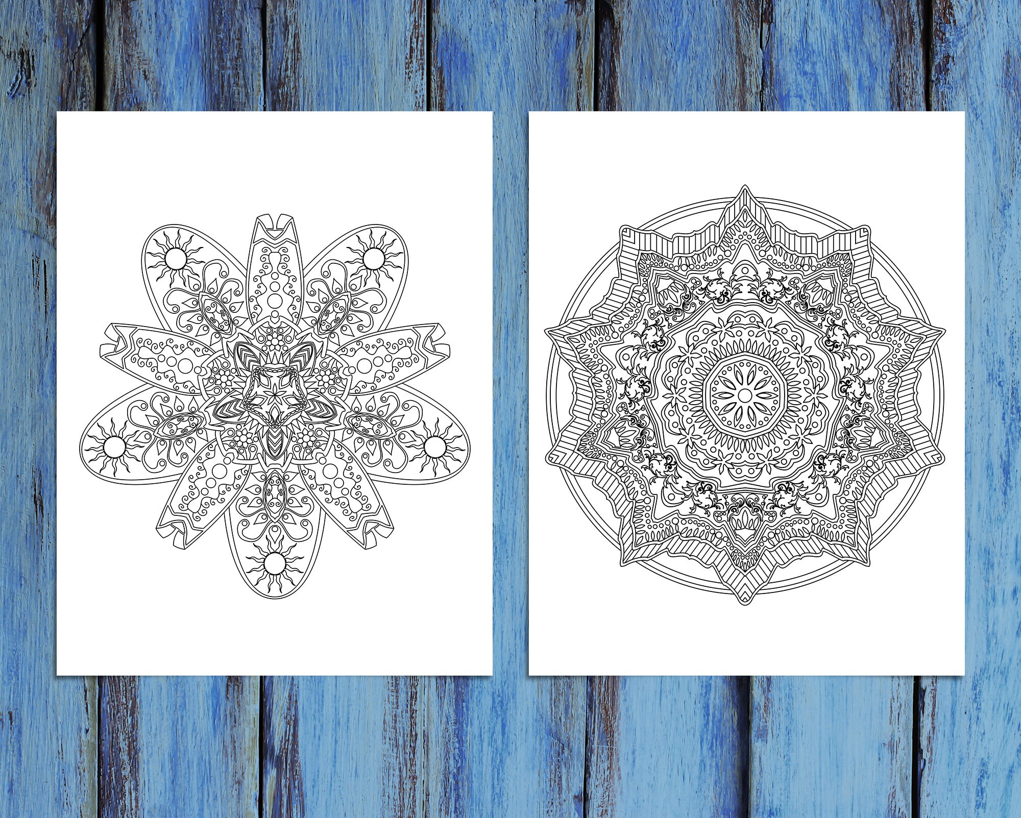 Adult Coloring Book PDF Adult Mandala Coloring Book – 100 Printable ...