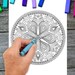 Adult Coloring Book PDF Adult Mandala Coloring Book 100 Printable ...