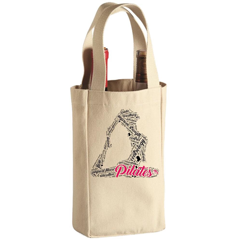 Pilates Womens Tote Bag Pilates Gift for Her Pilates Tote Wine Bottle ...