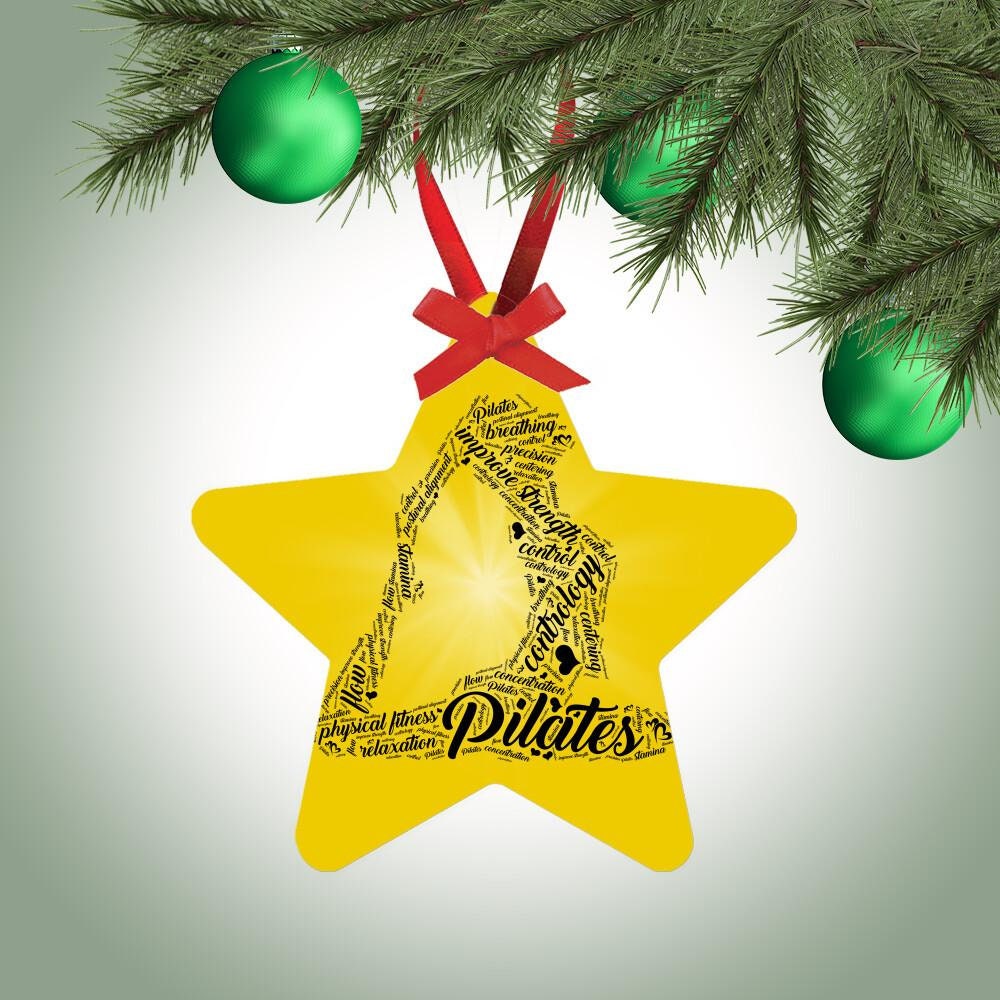 Pilates Christmas Ornament 