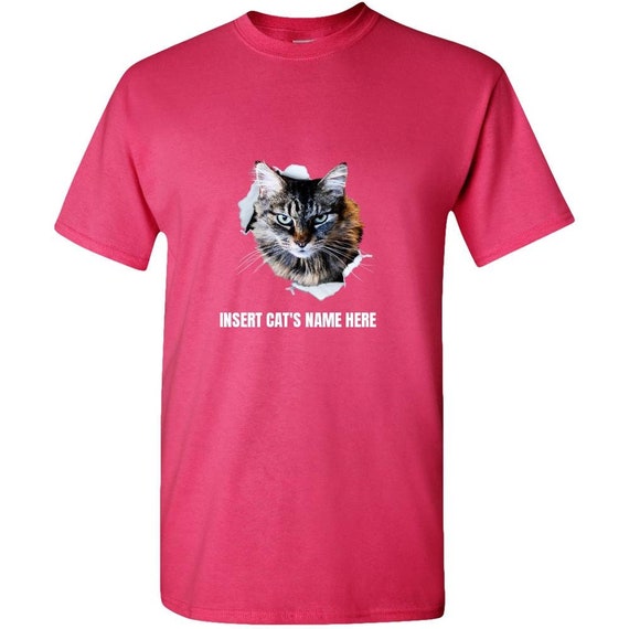 Personalize Fierce Gray Cat -ripped Kitty Custom Tees- Gift Ideas 