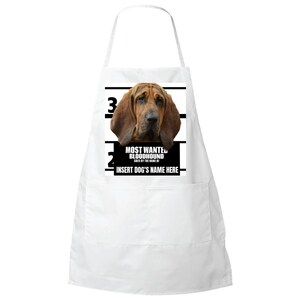Bloodhound Blood Hound Womens Personalised Apron Personalized Customized Dog Mom Dog Lovers Gift