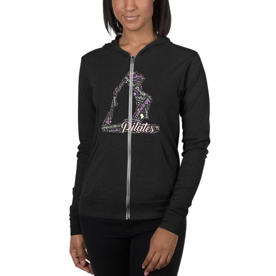 Pilates Adult Zipper Hoodie Pilates Gift for Her Pilates Gift for