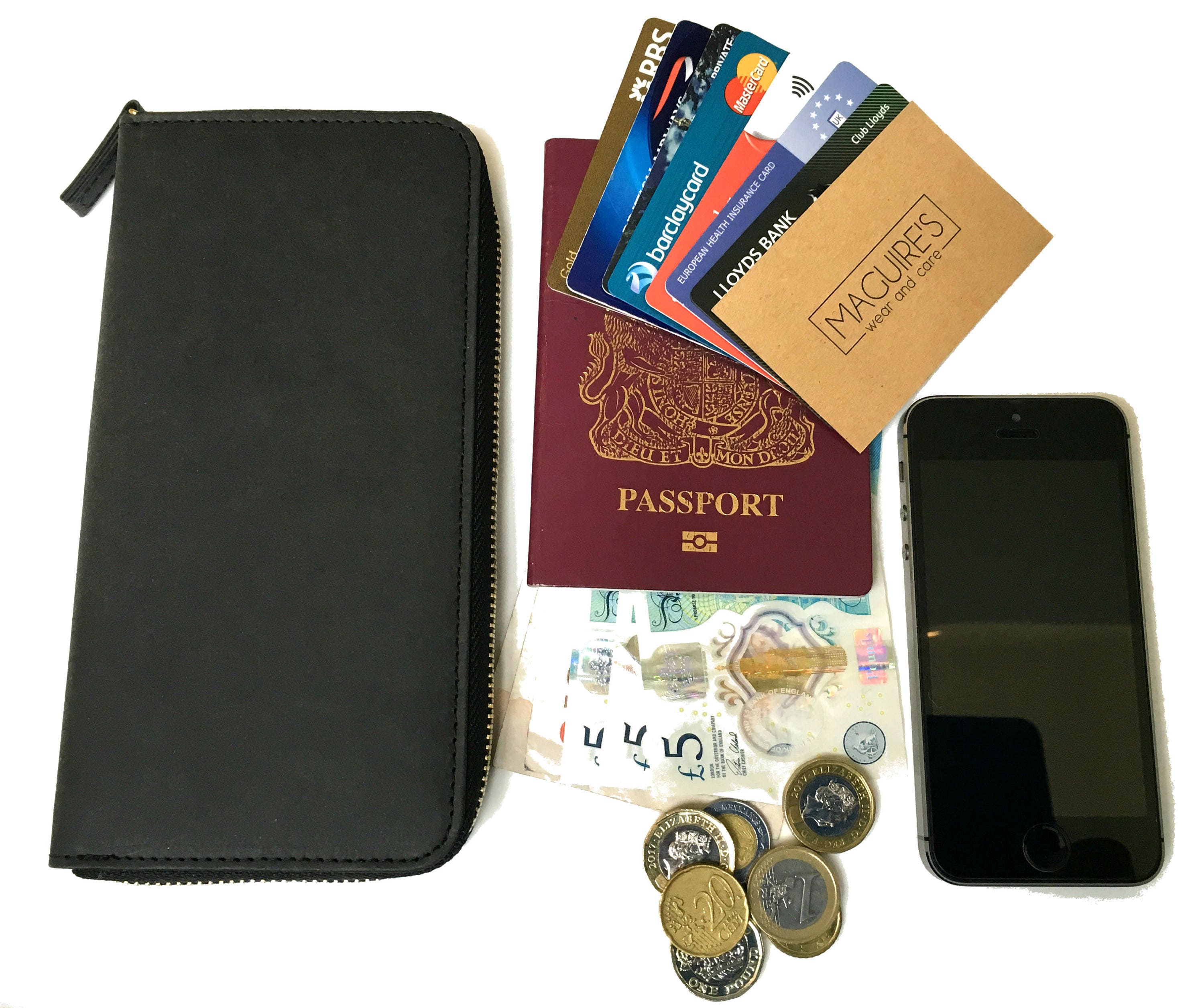 Vegan Travel Wallet With RFID Block. Soft Durable Etsy