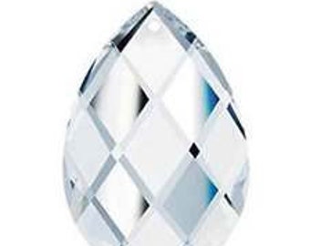Lote de 5-50mm Asfour Clear Almond Teardrop Crystal Prisms