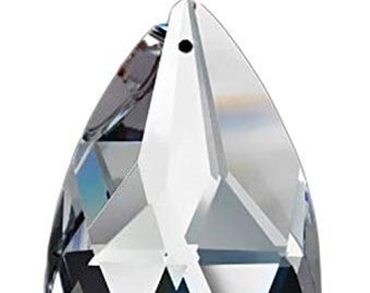 Juego de 2 atrapasoles de cristal con prisma en forma de lágrima Asfour 872 de 101 mm