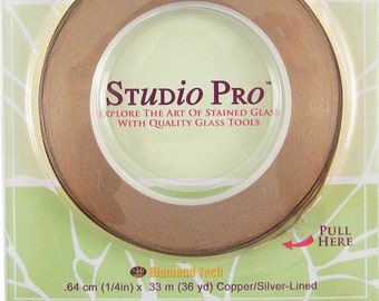 Studio Pro 1/4-Inch Silver Lined Copper Foil 1.25 Mil 