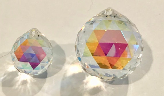 Austrian Crystal Prism 40 mm BALL Aurora Borealis