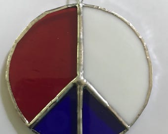3" Stained Glass Peace Sign Sun Catchers- 6 colors