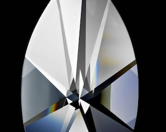 89mm Asfour Teardrop Crystal Prism Sun Catchers