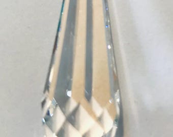 Prismas de cristal transparente Swarovski Icicle de 40 mm