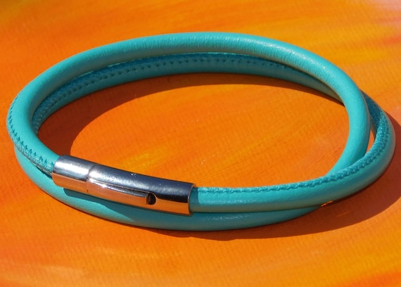 Da Uomo/ Donna 4mm Marrone pelle Nappa & Argento Sterling Braccialetto Da Uomo/ Donna 4mm Marrone pelle Nappa & Argento Sterling Braccialetto