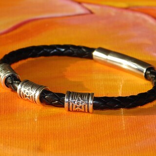 ALCHIMIA Bracciale Unisex In Pietre Naturali – Diaspro Leopardo Con Charm Buddha – Fatto A Mano In Italia