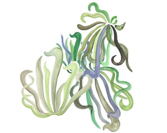 5 png SURREALISTIC GREEN SEAWEED