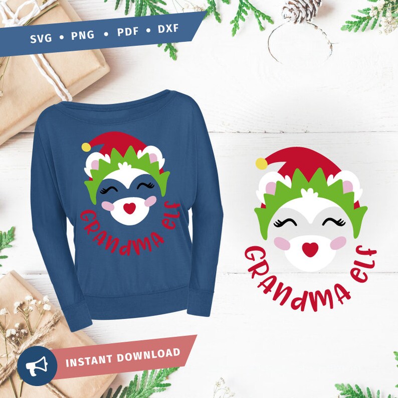 Download Elf Family SVG Polar Bear face svg Mama Elf Family Cricut ...