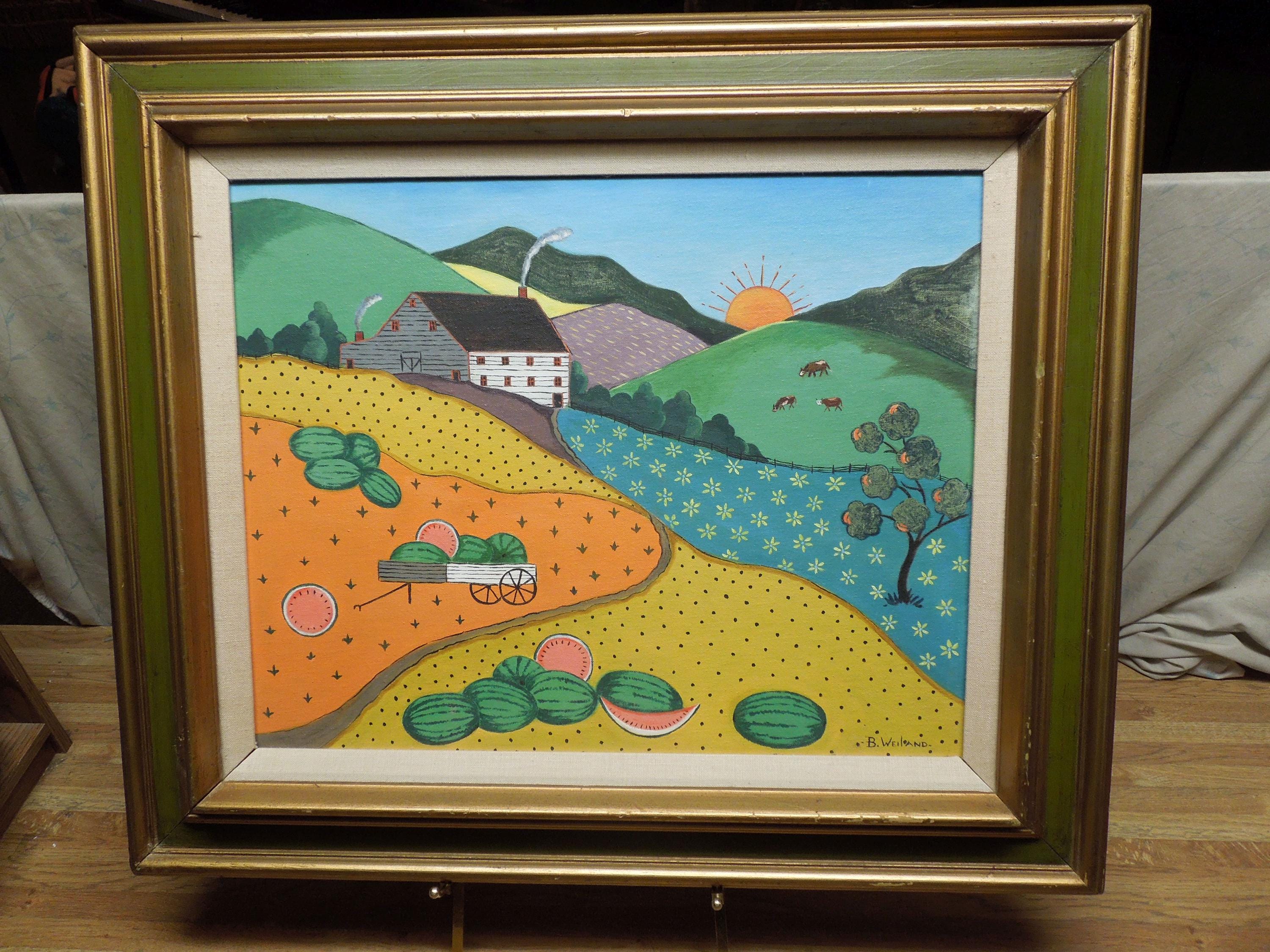 Grandma Moses Painting Original - Etsy