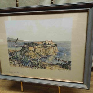 Antique Lithograph of the French Riviera by Etienne CLERISSI (1888-1971)