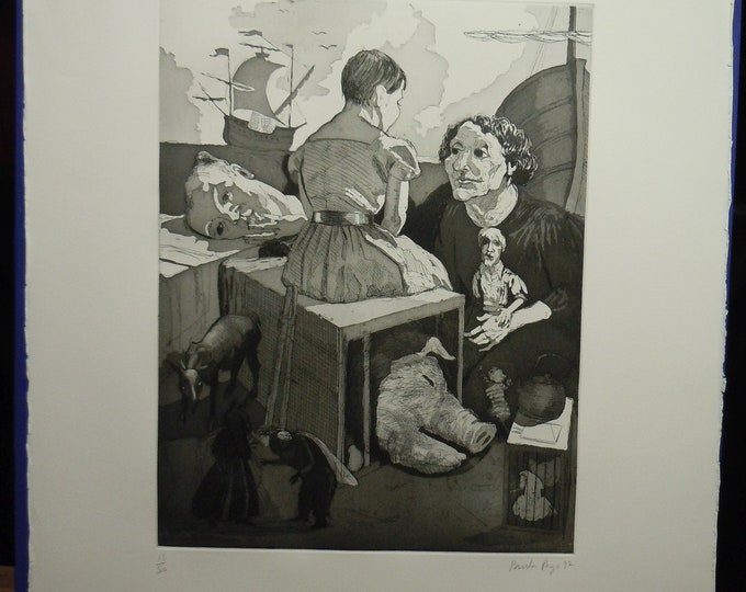 Authentic Paula Rego Exhibition Poster the Firemen of Alijo Original ...