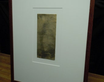 Contemporary Hand Made Paper Abstract Minimalist Art from California Gallery Unsigned