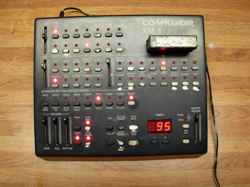 Vintage Sound Module Midi Drum Machine Orla Commander XM1 Etsy