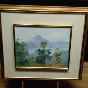 Vintage 20th Century Plein Air Oil on Stretched Canvas Painting Signed by Artist