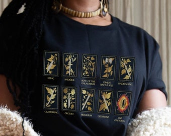 Lord of The Rings Shirt Weapons of Middle Earth, Booktok Merch Lord of The Rings Gift, Bookish Merch Tee Bookstagram Gifts for Book Lovers