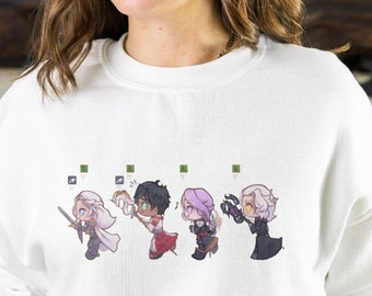 FFXIV Emet-Selch Premium Crewneck Sweatshirt, Endwalker Sweater, Hythlodaeus Sweatshirt, Hermes Fandaniel Sweater, Venat Hydaelyn Apparel