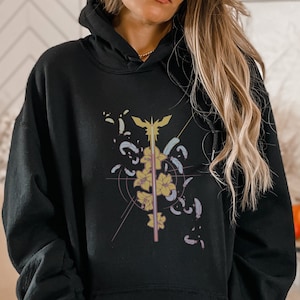 FFVII Aerith Gainsborough Premium Pullover Hoodie, Final Fantasy 7 Hooded Sweatshirt, Gamer Girl T-Shirt, Magical Girl Apparel, FF7 Clothing