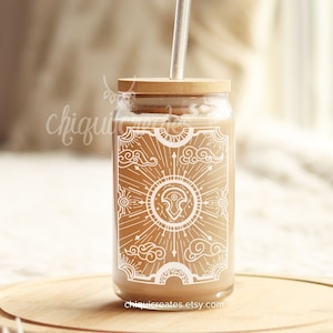 FFXIV Azem Glass Tumbler: Final Fantasy XIV Sipper Mug (16oz)
