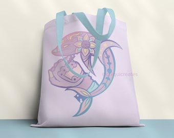 Tifa Lockhart Final Fantasy 7 Kawaii Pastel Tote Bag, Final Fantasy VII Remake FF7 Tifa, FFVII Gifts for RPG Gamers Gamer Girl Gifts