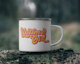 FFXIV Mug Uptime Girl Retro, Final Fantasy XIV FF14 Coffee Mug, Final Fantasy 14 Funny Meme Mug Gifts for RPG Gamers, Gamer Girl Gifts Raids