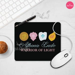 FFXIV Custom WoL Mousepad, final fantasy xiv final fantasy ff14 final fantasy 14 warrior of light, gifts for rpg and mmorpg gamers azem