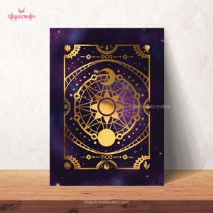 FFXIV Astrologian Foil Art Print: Final Fantasy XIV Healer Job Poster