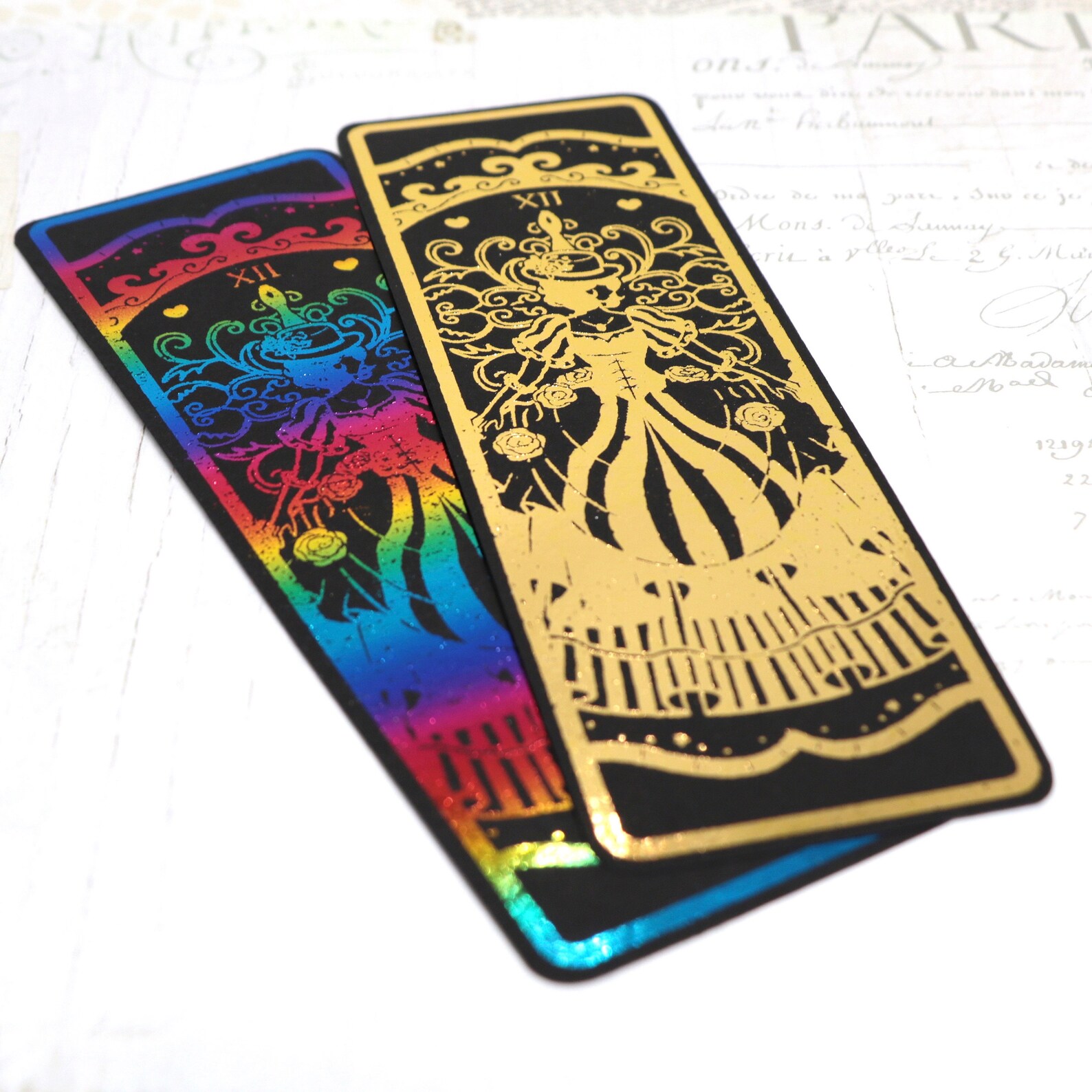 Handmade Bookish Foil Bookmarks ACOTAR Six of Crows Alice in Etsy