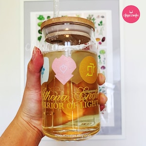FFXIV Custom Glass Tumbler: Warrior of Light Sipper, Personalized Mug