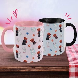 FFXIV Catboy Mug: Erichthonios & Elidibus, Final Fantasy Gamer Gift