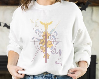 FFVII Aerith Sweatshirt: Princess Guard Pastel Design